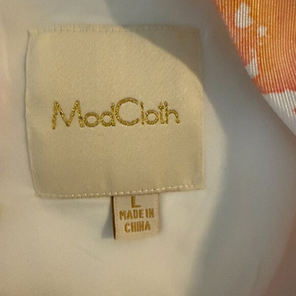 Modcloth Spring Floral Soft Pink Sleeveless Dress Large - Picture 7 of 7